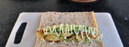 шаурма с капустой и курицей. Шаг 9