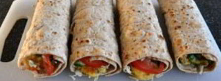 шаурма с капустой и курицей. Шаг 11