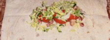 шаурма с колбасой. Шаг 9