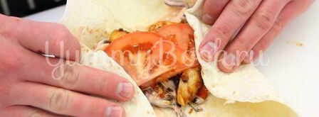 шаурма с курицей. Шаг 3