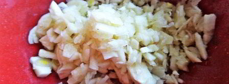 шаверма с запеченной курицей и майонезным соусом. Шаг 3