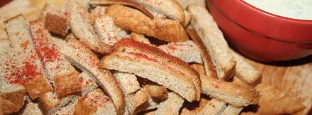 дарницкие сухарики с соусом на основе йогурта. Шаг 6