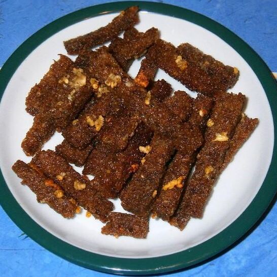 Рецепт домашних сухариков к пиву