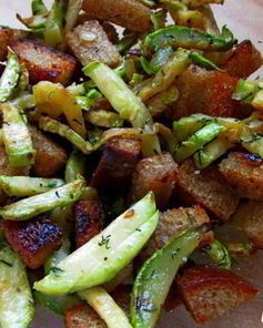 Кабачки с сухариками