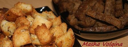 сухарики белые и черные. Шаг 9