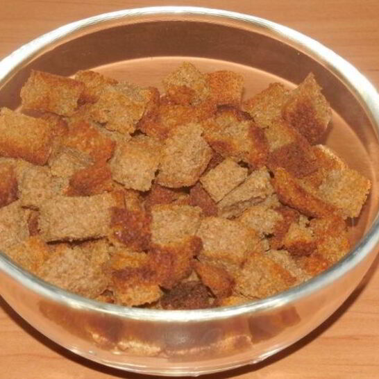 Рецепт сухариков из черного хлеба в духовке