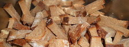 сухарики ржаные с чесноком. Шаг 5