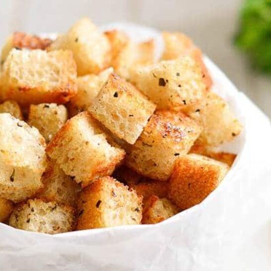 Рецепт сухариков с горчицей