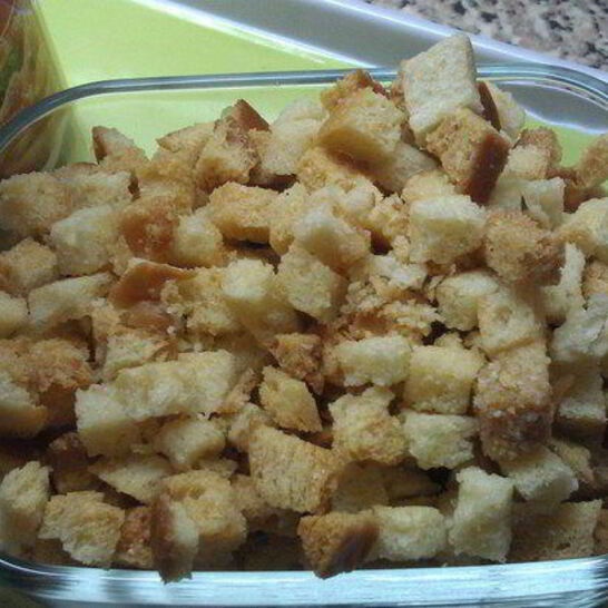 Рецепт сухариков с пармезаном