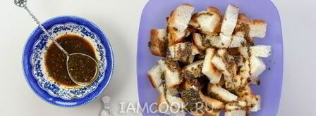 сухарики с сыром в духовке. Шаг 7