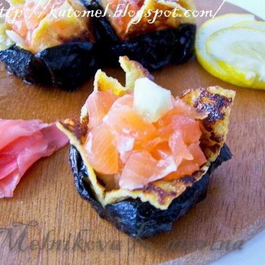 Рецепт дзакуро-суш — японскога омлета