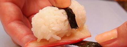 нигири-суши с хоккигаем. Шаг 8