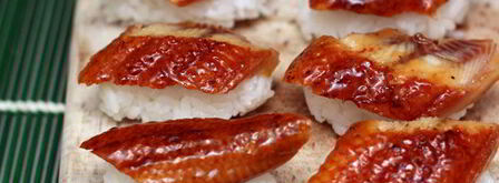 суши с креветкой, угрем и омлетом. Шаг 9