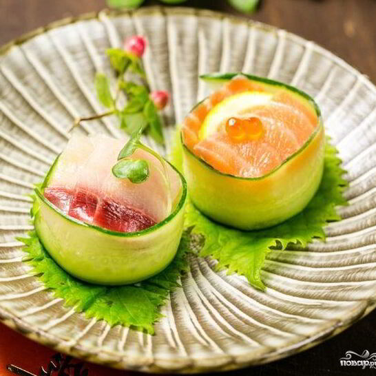 Рецепт суш с огурцом