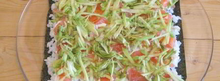 суши торт закусочный. Шаг 10