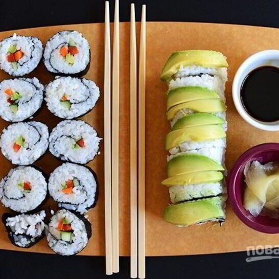 Рецепт суш вегетарианских