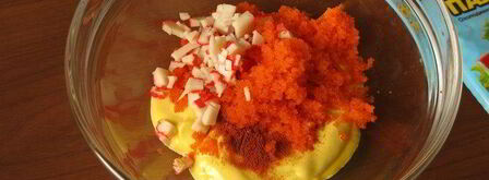 суши, запеченные со спайси соусом с крабовыми палочками. Шаг 9