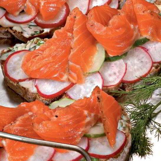 Рецепт датского открытого сэндвича