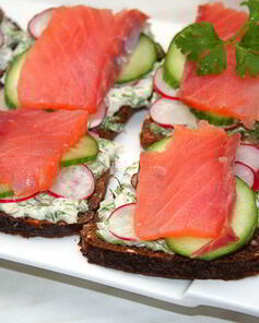 Датский рыбный сэндвич