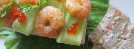 исландский сэндвич с лососем и креветками. Шаг 8