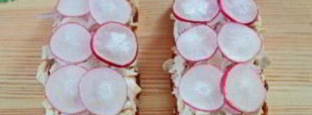 сэндвичи с курицей, редисом и фасолью. Шаг 7