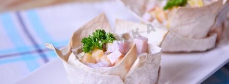 праздничные тарталетки из лаваша. Шаг 8