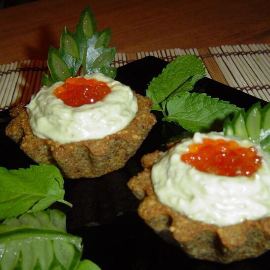 Рецепт тарталеток из черного хлеба