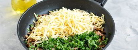 тарталетки с грибами и сыром в духовке. Шаг 7