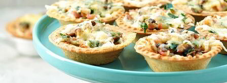 тарталетки с грибами и сыром в духовке. Шаг 10