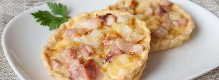 тарталетки с копченой курицей и картофелем. Шаг 12