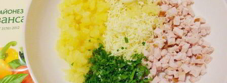 тарталетки с курицей и ананасом. Шаг 8