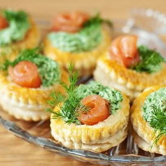 Рецепт тарталеток с лососем