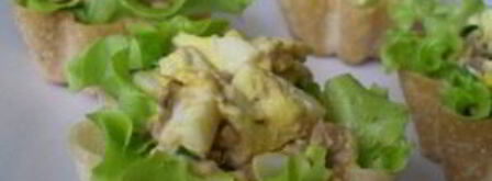 тарталетки с печенью трески и яйцом. Шаг 9