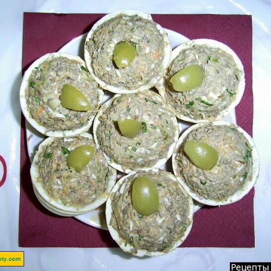 Рецепт тарталеток с печенью