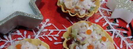 тарталетки с семгой и икрой. Шаг 8