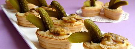 тарталетки с сыром и копчеными ракушками. Шаг 3