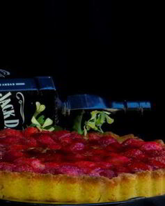 Клубнично-кокосовый тарт