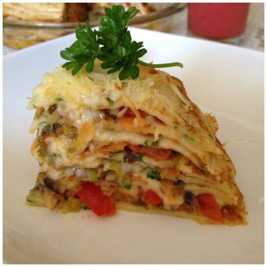 Рецепт пряного блинного тарта