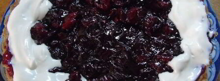 сметанный тарт с вишней и вином. Шаг 11