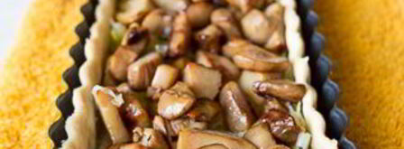 тарт с белыми грибами и луком-пореем. Шаг 24