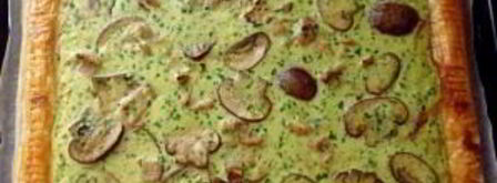 тарт с грибами и ветчиной. Шаг 9