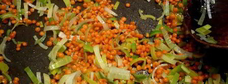 тарт с красной чечевицей и кокосом. Шаг 8