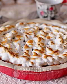 Тарт с вареньем и итальянской меренгой