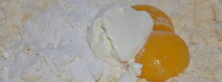 творожный тарт с персиками. Шаг 3