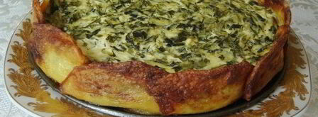 творожный тарт с зеленью в картофельной корочке. Шаг 5