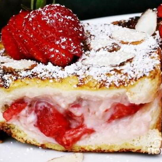 Рецепт французских тостов с фруктовой начинкой