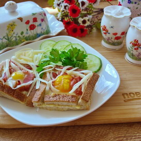 Рецепт тостов карбонара