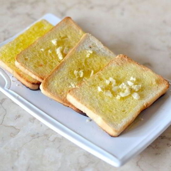 Рецепт тостов с чесноком