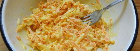 тосты с морковно-сырным салатом. Шаг 6