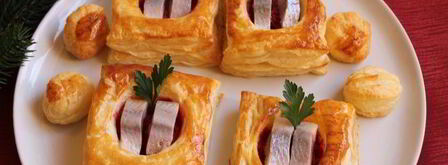 волованы со свеклой и сельдью. Шаг 7